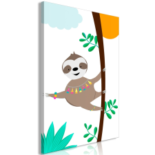 Artgeist Kép - Happy Sloth (1 Part) Vertical 40x60 grafika, keretezett kép