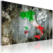 Artgeist Kép - Művészi térkép Olaszország tapéta, díszléc és más dekoráció