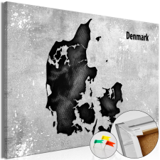 Artgeist Kép parafán - Scandinavian Beauty [Cork Map] 120x80 grafika, keretezett kép