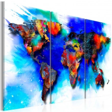 Artgeist Kép - Rainbow map grafika, keretezett kép