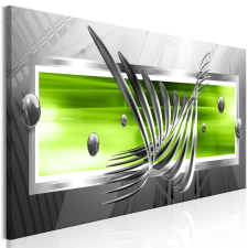 Artgeist Kép - Silver Wings (1 Part) Narrow Green grafika, keretezett kép