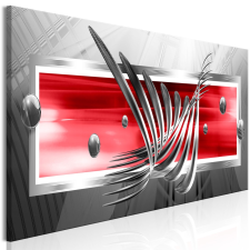 Artgeist Kép - Silver Wings (1 Part) Narrow Red grafika, keretezett kép