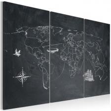 Artgeist Kép - Utazás a világ körül - triptych tapéta, díszléc és más dekoráció