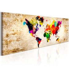 Artgeist Kép - World in Watercolours térkép