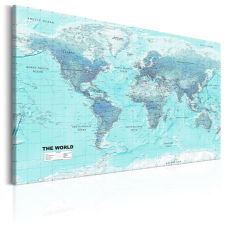 Artgeist Kép - World Map: Sky Blue World térkép