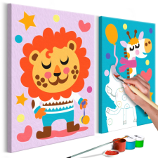 Artgeist Kifestő - Lion & Giraffe térkép