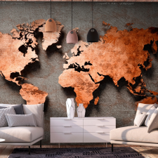 Artgeist Öntapadó fotótapéta - Copper Map 98x70 tapéta, díszléc és más dekoráció