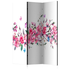 Artgeist Paraván - Flowers and Butterflies [Room Dividers]-3 részes 135x172 bútor