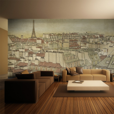 Artgeist XXL Fotótapéta - Good Bye Paris! grafika, keretezett kép