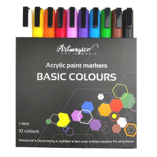 Artmagico akrylové popisovače s jemným hrotem - základní - 10 ks filctoll, marker