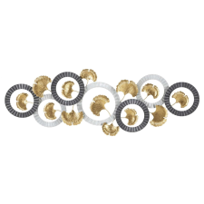  ARTY II arany és ezüst vas falpanel tapéta, díszléc és más dekoráció