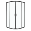  Aruba 90 GL fekete íves zuhanykabin tálca nélkül