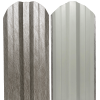 ÁRVAI KERÍTÉS Lemez fém kerítésléc QUARTZ 0,4mm (Kialakítás: Ívelt végű, Hosszúság: 150cm)
