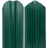 ÁRVAI KERÍTÉS Lemez fém kerítésléc RAL6005 HI-MAT 0,5mm (Kialakítás: Ívelt végű, Hosszúság: 180cm)
