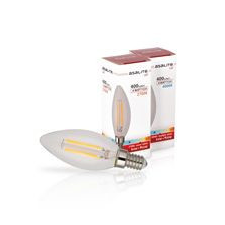 Asalite LED Izzó C35 Filament gyertya E14 4W 4000K 400 Lumen izzó