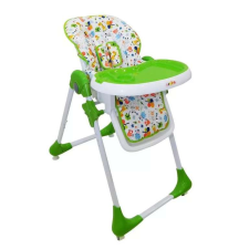 Asalvo Wheels multifunkciós etetőszék - Jungle green etetőszék