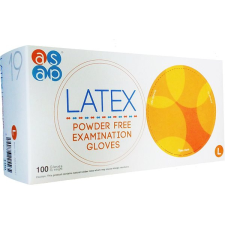ASAP Púdermentes latex kesztyű, L, 100 db takarító és háztartási eszköz