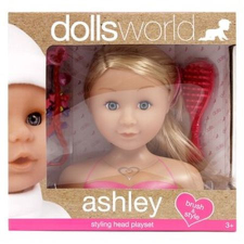 Ashley fésülhető babafej kiegészítőkkel (32127) baba