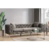 ASIR Design 3 személyes kanapé Rococo 237 cm antracit