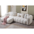 ASIR Design sarokkanapé Linea 265 cm fehér bouclé balos