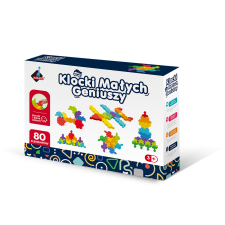 ASKATO Little geniuses blocks - 80 darabos építő kreatív puzzle készlet (125220) kreatív és készségfejlesztő