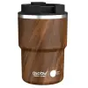 Asobu Mini Pick-up utazó thermo bögre, Wood, 350 ml