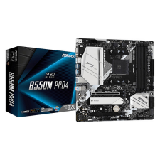 Asrock Alaplap AM4 B550M PRO4 AMD B550, mATX alaplap