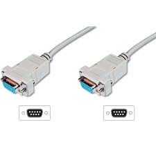 Assmann ak-610100-030-e soros kábel 3m db-9 beige kábel és adapter