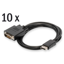 Assmann DisplayPort adapter cable, DP - DVI (24+1) (AK-340301-050-S) kábel és adapter