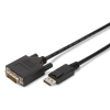 Assmann DisplayPort adapter cable, DP - DVI-D (Dual Link) (24+1) 2m Black AK-340301-020-S
