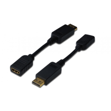 Assmann DisplayPort adapter cable, DP - HDMI type A kábel és adapter