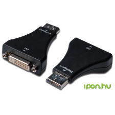 Assmann DisplayPort adapter, DP - DVI-I (24-5) kábel és adapter