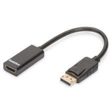 Assmann DisplayPort - HDMI Adapter/Converter cable 0,15m Black kábel és adapter