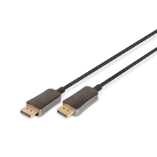 Assmann Displayport v1.4 - Displayport kábel 10m Fekete kábel és adapter