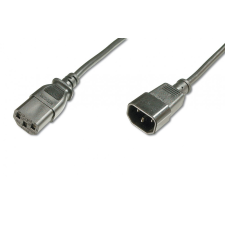 Assmann Power Cord extension cable, C14 - C13 5m Black kábel és adapter