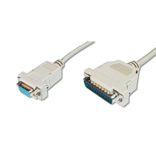 Assmann Printer connection cable, D-Sub25 - D-Sub9 (AK-580105-030-E) kábel és adapter