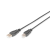 Assmann USB 2.0 connection cable, type A - B 0,5m Black AK-300105-005-S