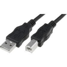 Assmann USB-A 2.0 M - USB-B 2.0 M Adapterkábel 5m - Fekete kábel és adapter