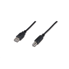 Assmann USB A-B összekötő kábel 1m (AK-300102-010-S) (AK-300102-010-S) kábel és adapter