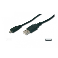Assmann USB A --&gt; mini USB összekötő kábel 1.8m (AK-300130-018-S) kábel és adapter