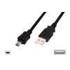 Assmann USB A --> mini USB összekötő kábel 3m (AK-300130-030-S)