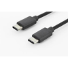 Assmann USB-C 3.0 összekötő kábel 1m - Fekete