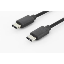 Assmann USB-C 3.0 összekötő kábel 1m - Fekete kábel és adapter