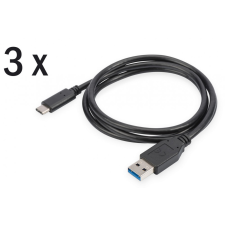 Assmann USB Type-C charger/Data cable set, type C - A kábel és adapter