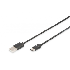 Assmann USB Type-C connection cable, type C to A 4m Black kábel és adapter