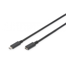 Assmann USB Type-C extension cable, type C 1,5m Black kábel és adapter