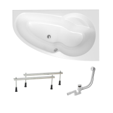 Asszimetrikus kád Laguna Luiza 150x95 cm akrilát jobb SIKOLU1500PAN kád, zuhanykabin