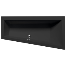  Asszimetrikus kád Polysan ANDRA R 90x180 cm akrilát jobb fekete 78771BM kád, zuhanykabin