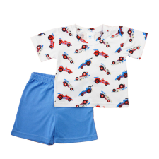 Asti 2 részes kisfiú nyári szett autós mintával babaruha szett