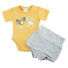 Asti 2 részes rövidnadrágos kisfiú szett szafaris mintával babaruha szett